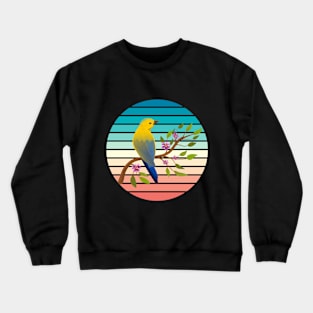 Oriole bird on a branch Crewneck Sweatshirt